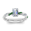 Thumbnail 17 - emerald-cut-emerald-twisted-vine-engagement-ring-in-white-gold-FD9127EMRGEMGRANGLE5-NL-WG