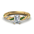 Thumbnail 70 - emerald-cut-emerald-twisted-vine-engagement-ring-in-yellow-gold-FD9127EMRGEMGR-NL-YG