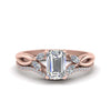 Load image into Gallery viewer, emerald-cut-engagement-ring-with-diamond-band-in-rose-gold-FD8300EMB3-NL-RG.jpg