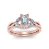 Load image into Gallery viewer, emerald-cut-engagement-ring-with-diamond-band-in-rose-gold-FD8300EMB3-NL-RG.jpg