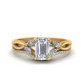 Thumbnail 7 - emerald-cut-engagement-ring-with-diamond-band-in-yellow-gold-FD8300EMB3-NL-YG.jpg