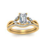 Load image into Gallery viewer, emerald-cut-engagement-ring-with-diamond-band-in-yellow-gold-FD8300EMB3-NL-YG.jpg
