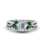 Load image into Gallery viewer, emerald-cut-engagement-ring-with-emerald-band-in-white-gold-FD8300EMB3GEMGR-NL-WG.jpg

