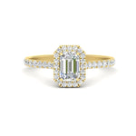 Load image into Gallery viewer, emerald-cut-engagement-ring-with-halo-diamond-in-yellow-gold-FD9710EMR-NL-YG-B1.jpg
