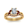 Load image into Gallery viewer, emerald-cut-engagement-ring-with-ruby-band-in-yellow-gold-FD8300EMB3GRUDR-NL-YG.jpg