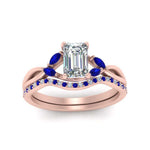 Load image into Gallery viewer, emerald-cut-engagement-ring-with-sapphire-band-in-rose-gold-FD8300EMB3GSABL-NL-RG.jpg
