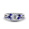 Load image into Gallery viewer, emerald-cut-engagement-ring-with-sapphire-band-in-white-gold-FD8300EMB3GSABL-NL-WG.jpg