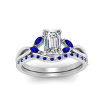 Load image into Gallery viewer, emerald-cut-engagement-ring-with-sapphire-band-in-white-gold-FD8300EMB3GSABL-NL-WG.jpg
