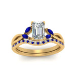 Load image into Gallery viewer, emerald-cut-engagement-ring-with-sapphire-band-in-yellow-gold-FD8300EMB3GSABL-NL-YG.jpg
