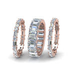 Load image into Gallery viewer, emerald-cut-eternity-band-with-matching-baguette-and-round-in-14K-rose-gold-FD8331BANGLE2-NL-RG

