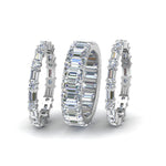 Load image into Gallery viewer, emerald-cut-eternity-band-with-matching-baguette-and-round-in-18K-white-gold-FD8331BANGLE2-NL-WG
