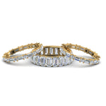 Load image into Gallery viewer, emerald-cut-eternity-band-with-matching-baguette-and-round-in-18K-yellow-gold-FD8331BANGLE1-NL-YG
