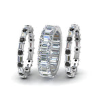 Load image into Gallery viewer, emerald-cut-eternity-band-with-matching-baguette-and-round-with-black-diamond-in-950-platinum-FD8331BGBLACKANGLE2-NL-WG_211e4fb5-b3c2-4b32-9feb-15288213254c
