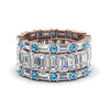 Load image into Gallery viewer, emerald-cut-eternity-band-with-matching-baguette-and-round-with-ice-blue-topaz-in-18K-rose-gold-FD8331BGICBLTO-NL-RG_5a06b300-10fa-4a65-bd4e-06e3f64cbb66