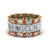 Load image into Gallery viewer, emerald-cut-eternity-band-with-matching-baguette-and-round-with-orange-sapphire-in-14K-yellow-gold-FD8331BGSAOR-NL-YG_eacee7f3-ecfe-47dd-94a7-5d08b58336a7