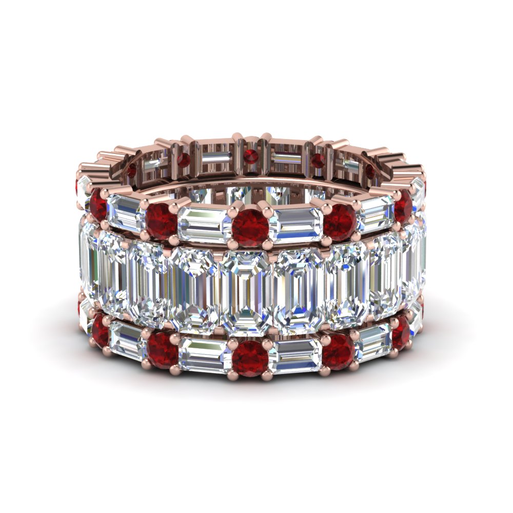 emerald-cut-eternity-band-with-matching-baguette-and-round-with-ruby-in-18K-rose-gold-FD8331BGRUDR-NL-RG