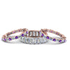 Load image into Gallery viewer, emerald-cut-eternity-band-with-matching-baguette-and-round-with-violac-topaz-in-14K-rose-gold-FD8331BGVITOANGLE1-NL-RG