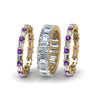 Load image into Gallery viewer, emerald-cut-eternity-band-with-matching-baguette-and-round-with-violac-topaz-in-14K-yellow-gold-FD8331BGVITOANGLE2-NL-YG