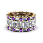 Load image into Gallery viewer, emerald-cut-eternity-band-with-matching-baguette-and-round-with-violac-topaz-in-18K-yellow-gold-FD8331BGVITO-NL-YG_31feaf94-f0a4-4690-a7c4-15399448864a
