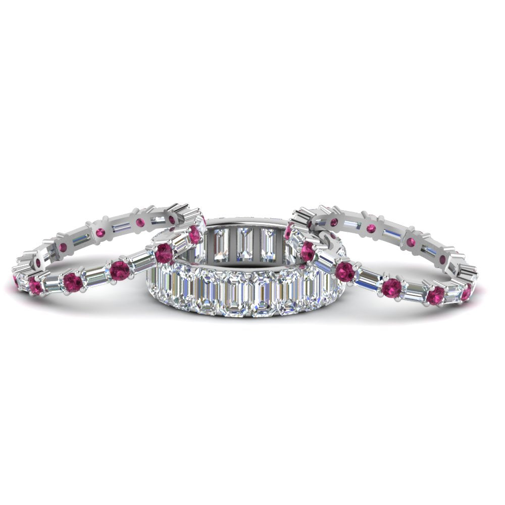 emerald-cut-eternity-band-with-matching-baguette-and-round-with-with-pink-sapphire-in-14K-white-gold-FD8331BGSADRPIANGLE1-NL-WG_74ee28a3-3205-4b72-8045-c476406906d6