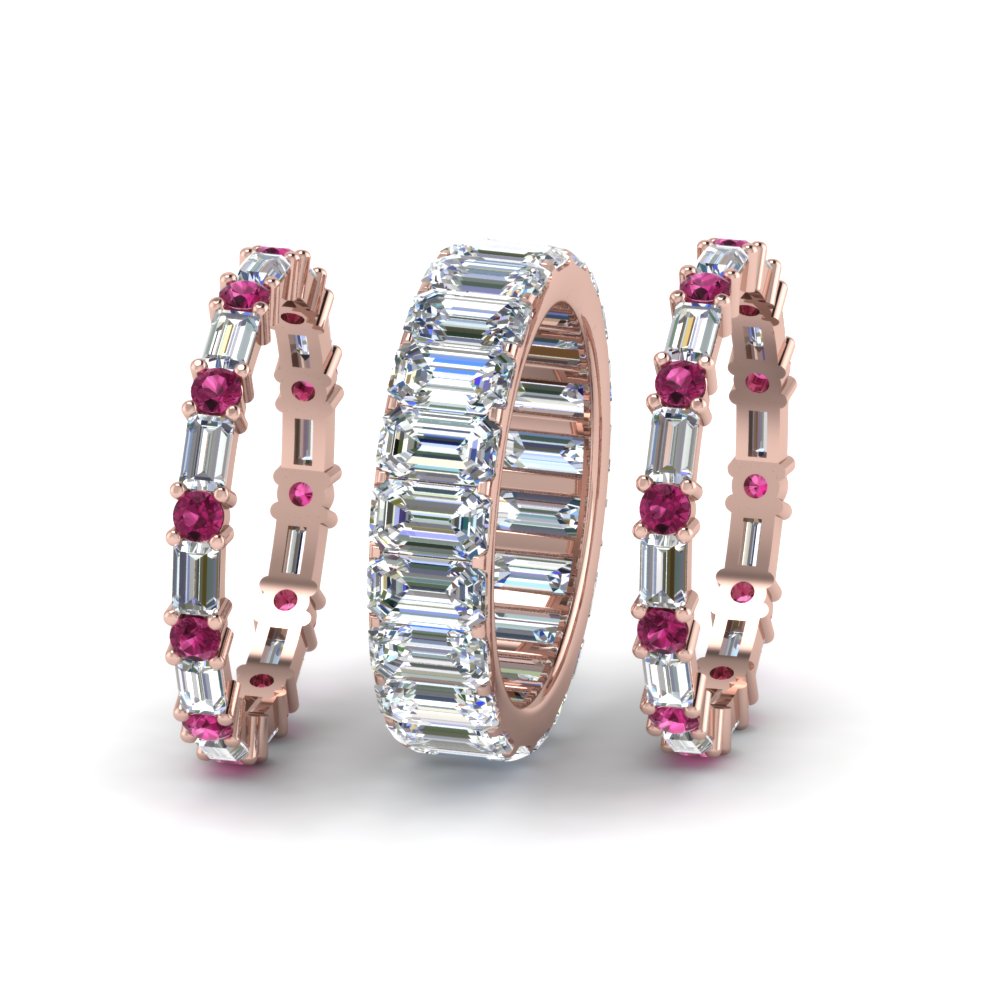 emerald-cut-eternity-band-with-matching-baguette-and-round-with-with-pink-sapphire-in-18K-rose-gold-FD8331BGSADRPIANGLE2-NL-RG_74259fc1-54a6-4481-868d-25f5504eaeb9