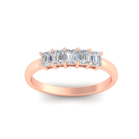 emerald-cut-five-stone-diamond-ring-half-carat-in-rose-gold-fdwb8008emangle5-0.50ct-nl-rg