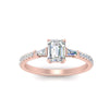 Load image into Gallery viewer, Delicate Antique Pave Emerald Cut Diamond Ring