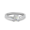 Load image into Gallery viewer, Delicate Antique Pave Emerald Cut Diamond Ring
