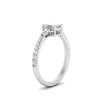 Load image into Gallery viewer, Delicate Antique Pave Emerald Cut Diamond Ring
