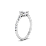 Load image into Gallery viewer, Delicate Antique Pave Emerald Cut Diamond Ring
