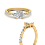 Load image into Gallery viewer, Delicate Antique Pave Emerald Cut Diamond Ring
