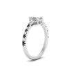 Load image into Gallery viewer, Delicate Antique Pave Emerald Cut Diamond Ring