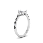 Load image into Gallery viewer, Delicate Antique Pave Emerald Cut Diamond Ring
