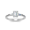 Load image into Gallery viewer, Delicate Antique Pave Emerald Cut Diamond Ring