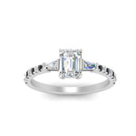 Load image into Gallery viewer, Delicate Antique Pave Emerald Cut Diamond Ring
