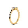 Load image into Gallery viewer, Delicate Antique Pave Emerald Cut Diamond Ring