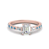Load image into Gallery viewer, Delicate Antique Pave Emerald Cut Diamond Ring