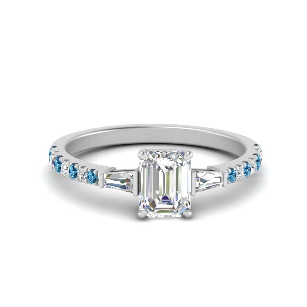 Delicate Antique Pave Emerald Cut Diamond Ring