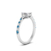 Load image into Gallery viewer, Delicate Antique Pave Emerald Cut Diamond Ring