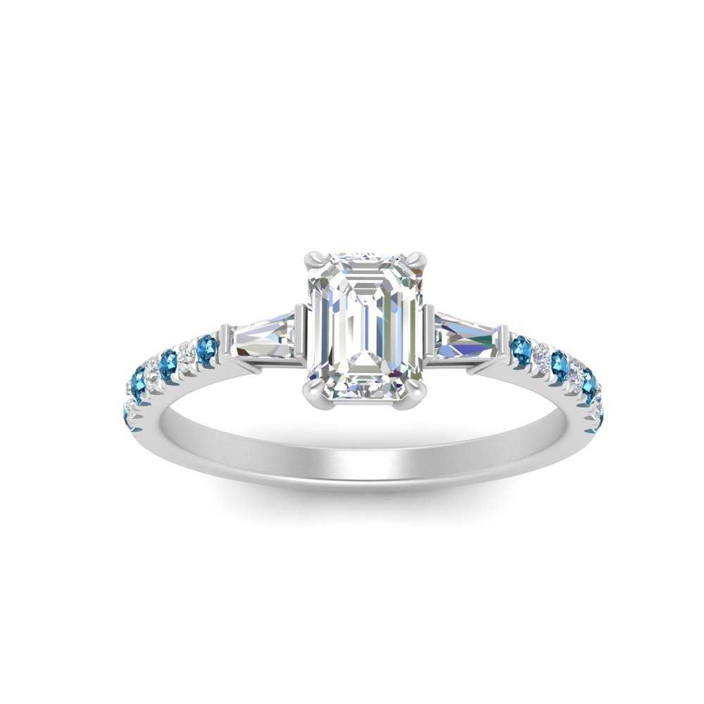 Delicate Antique Pave Emerald Cut Diamond Ring