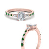 Load image into Gallery viewer, Delicate Antique Pave Emerald Cut Diamond Ring