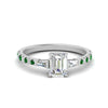 Load image into Gallery viewer, Delicate Antique Pave Emerald Cut Diamond Ring
