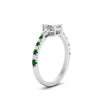 Load image into Gallery viewer, Delicate Antique Pave Emerald Cut Diamond Ring