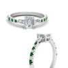 Load image into Gallery viewer, Delicate Antique Pave Emerald Cut Diamond Ring