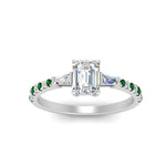 Load image into Gallery viewer, Delicate Antique Pave Emerald Cut Diamond Ring
