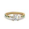 Load image into Gallery viewer, Delicate Antique Pave Emerald Cut Diamond Ring