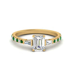 Load image into Gallery viewer, Delicate Antique Pave Emerald Cut Diamond Ring
