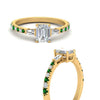 Load image into Gallery viewer, Delicate Antique Pave Emerald Cut Diamond Ring