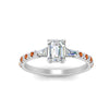 Load image into Gallery viewer, Delicate Antique Pave Emerald Cut Diamond Ring