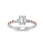 Load image into Gallery viewer, Delicate Antique Pave Emerald Cut Diamond Ring
